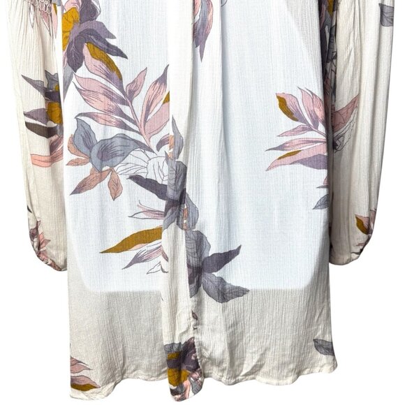 Free People Tree Swing Mini Dress Tunic Top Floral Cottagecore Fairy Ethereal XS - Picture 7 of 11